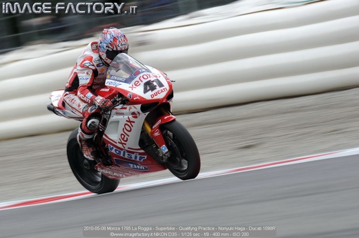 2010-05-08 Monza 1785 La Roggia - Superbike - Qualifyng Practice - Noriyuki Haga - Ducati 1098R